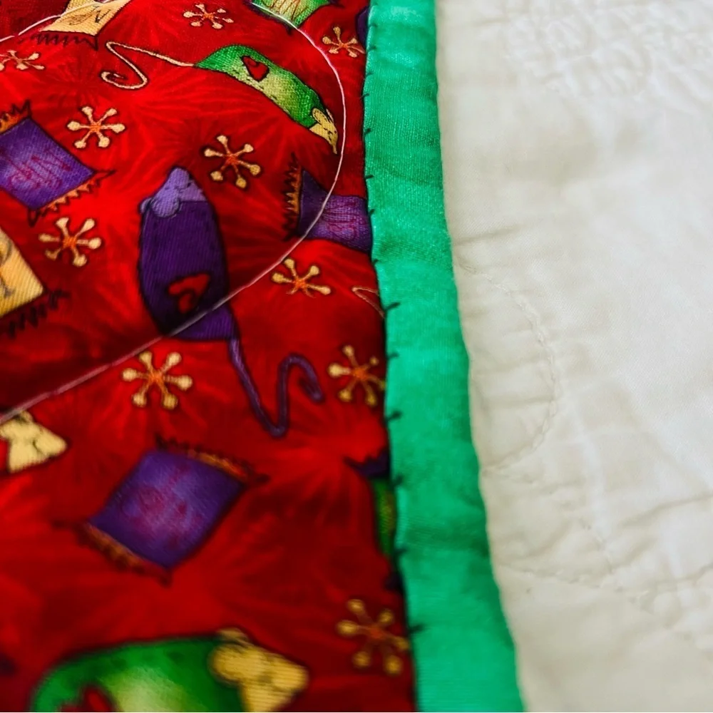 New 37”x47” Handmade Kids Patchwork Cotton Quilt.